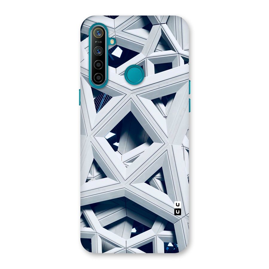 Abstract White Lines Back Case for Realme 5i