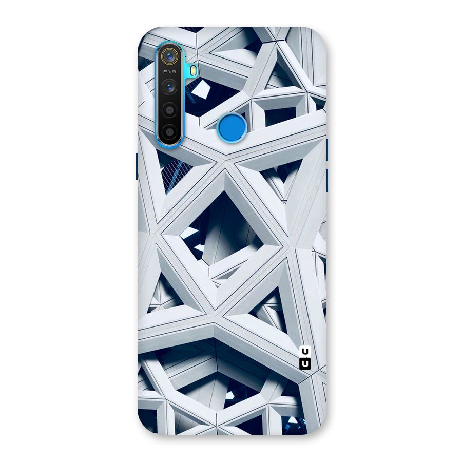 Abstract White Lines Back Case for Realme 5s