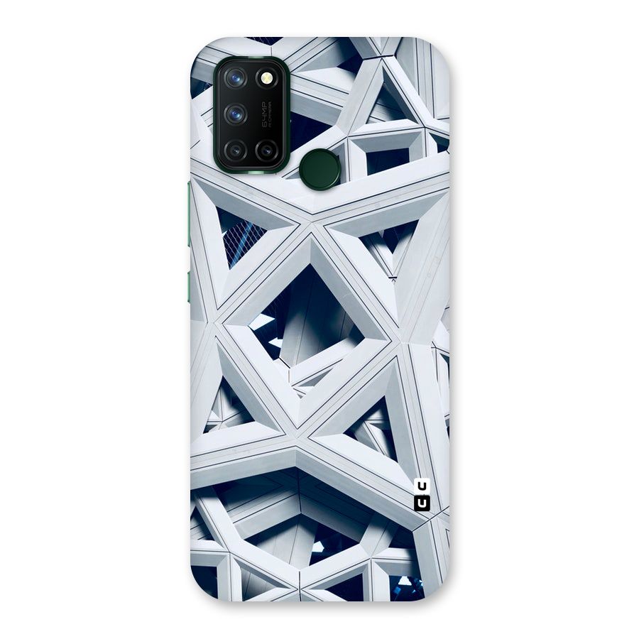 Abstract White Lines Back Case for Realme 7i