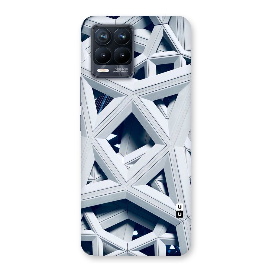 Abstract White Lines Back Case for Realme 8 Pro