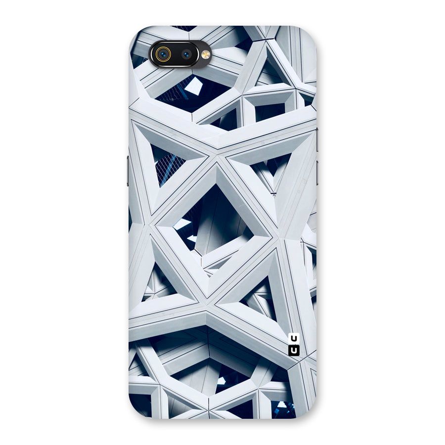 Abstract White Lines Back Case for Realme C2