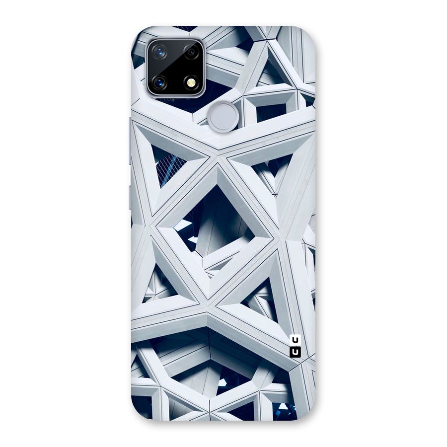 Abstract White Lines Back Case for Realme Narzo 20