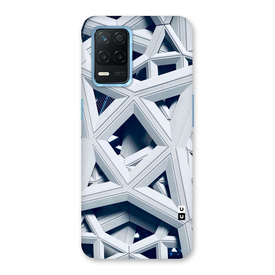 Abstract White Lines Back Case for Realme Narzo 30 5G