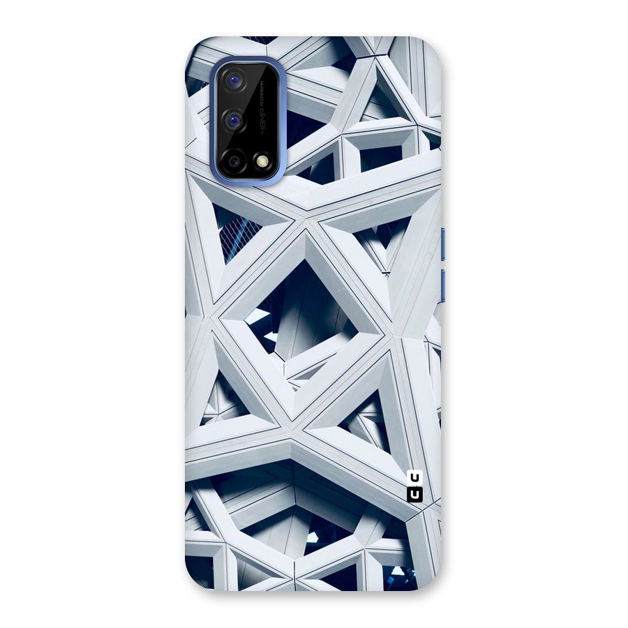 Abstract White Lines Back Case for Realme Narzo 30 Pro