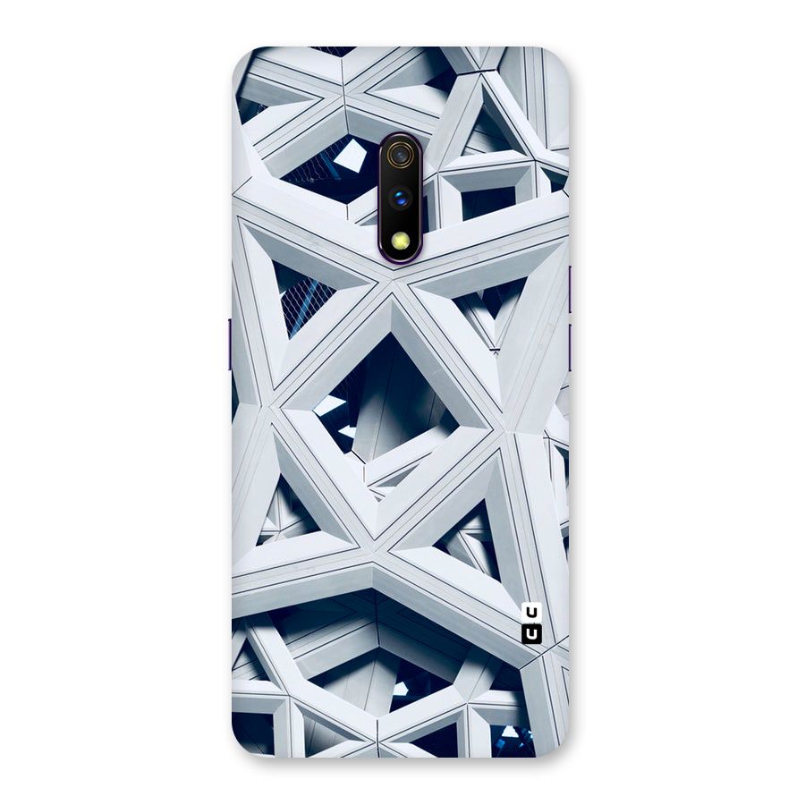 Abstract White Lines Back Case for Realme X