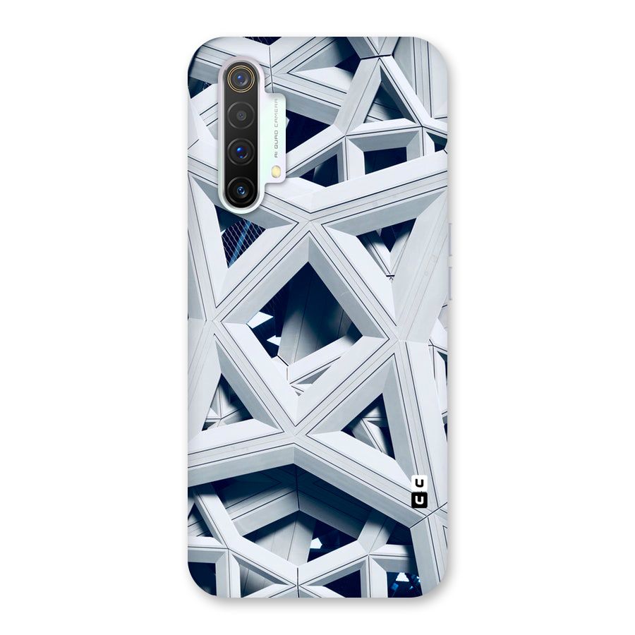 Abstract White Lines Back Case for Realme X3 SuperZoom
