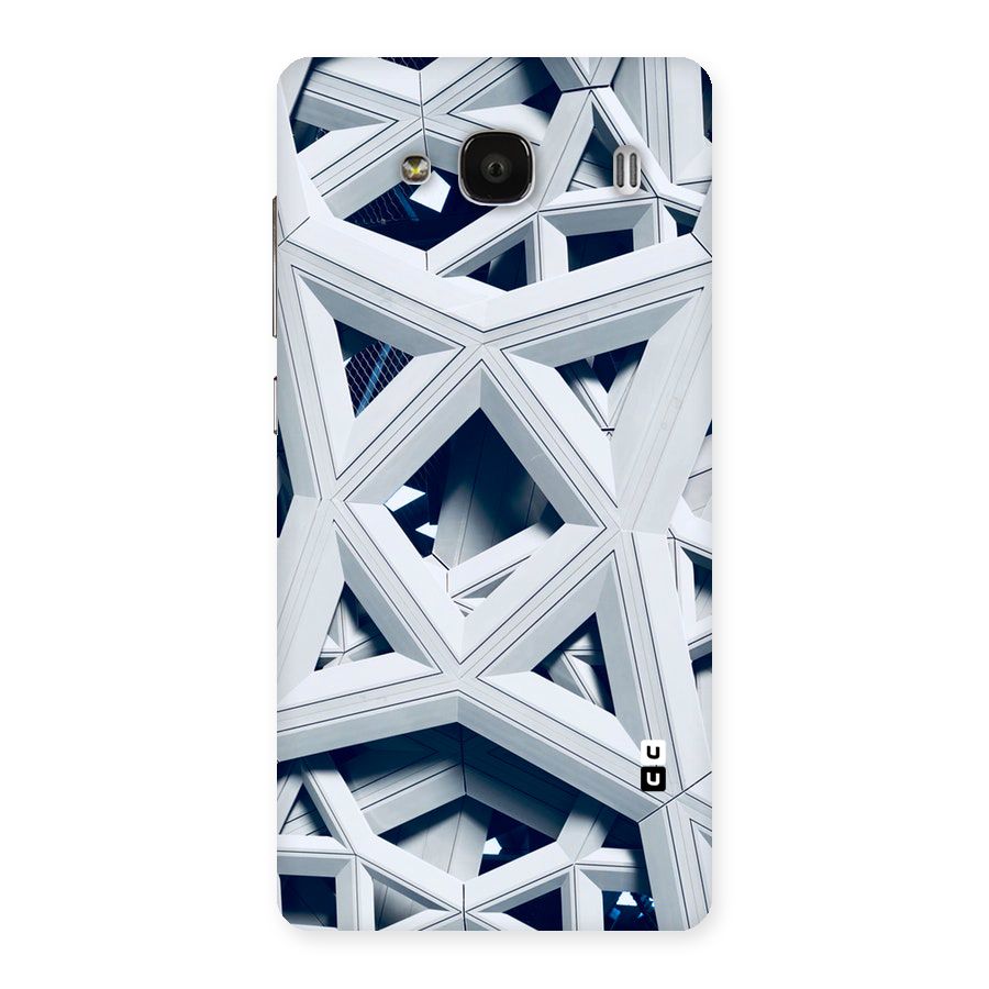 Abstract White Lines Back Case for Redmi 2s