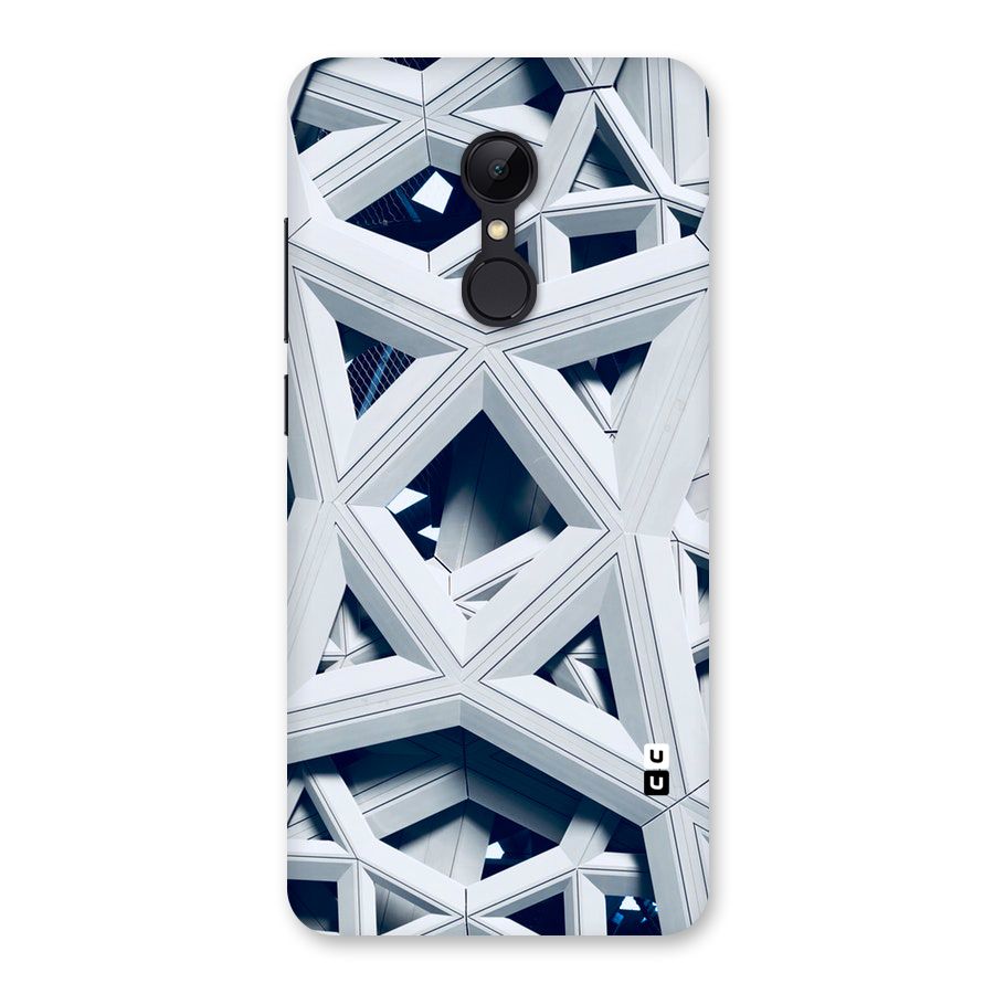 Abstract White Lines Back Case for Redmi 5