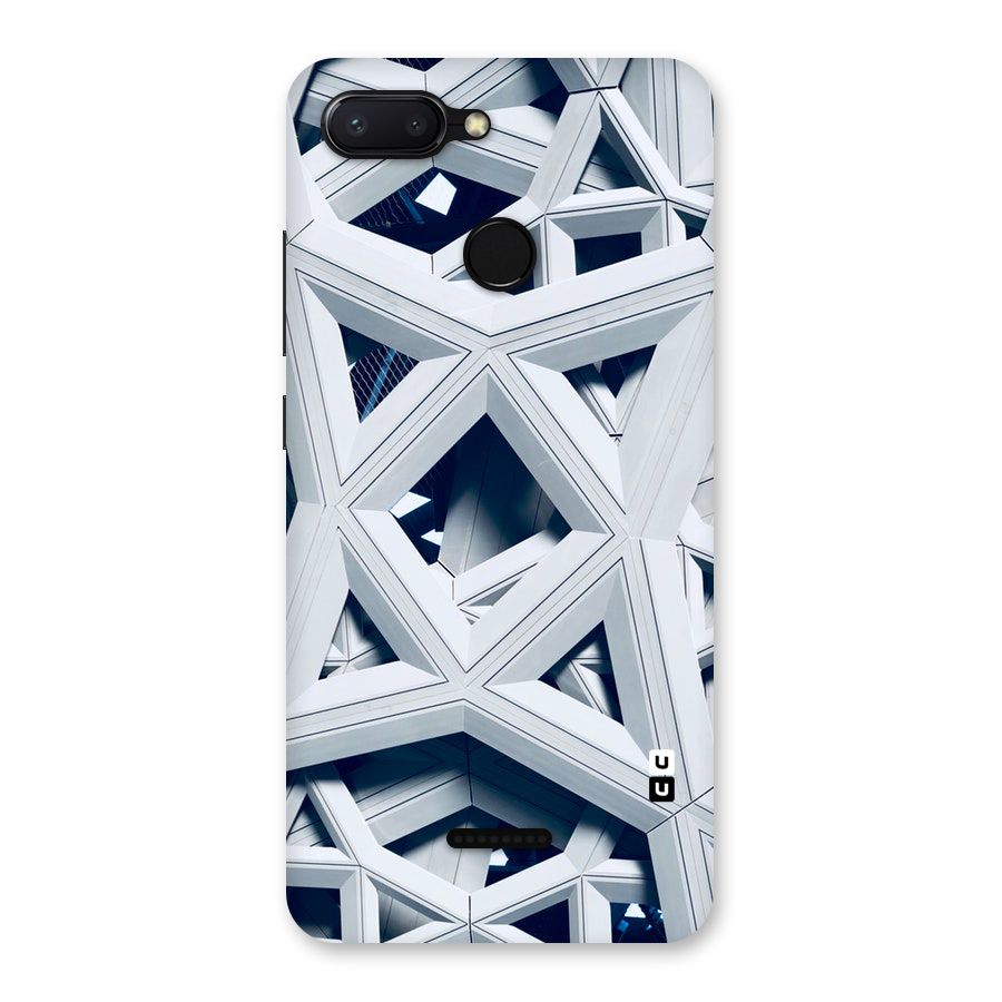 Abstract White Lines Back Case for Redmi 6