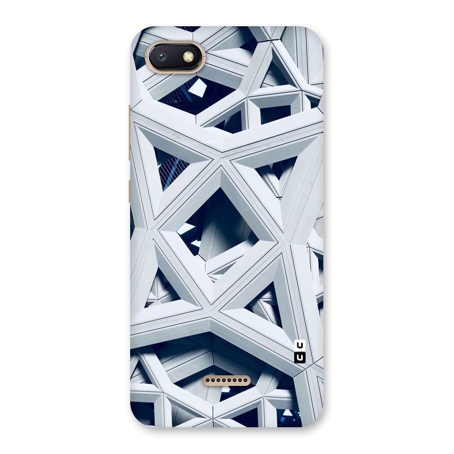 Abstract White Lines Back Case for Redmi 6A
