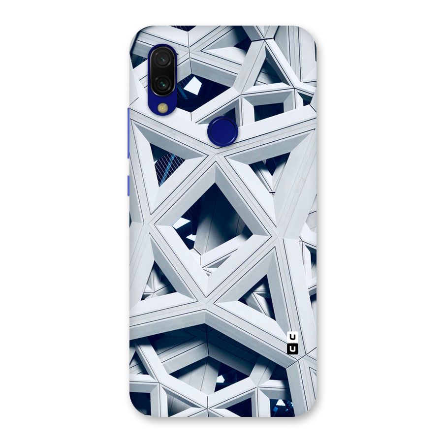 Abstract White Lines Back Case for Redmi 7