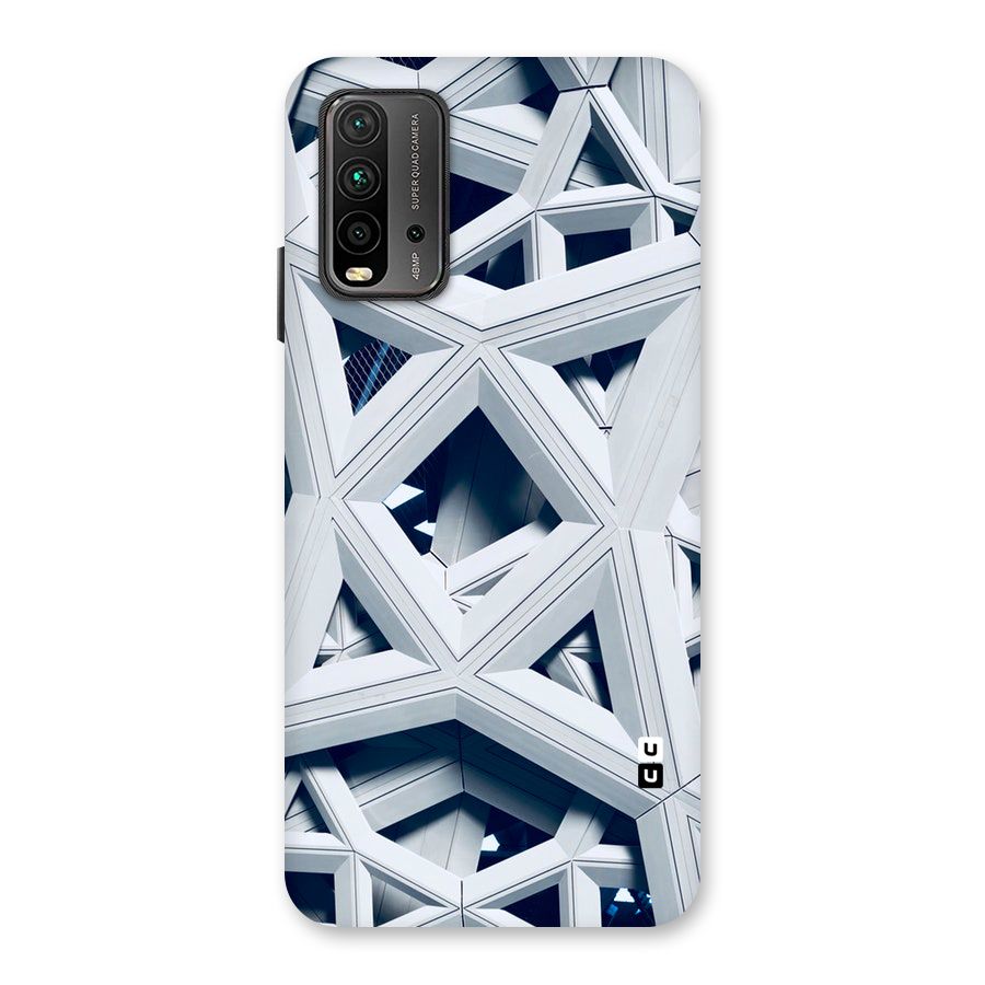Abstract White Lines Back Case for Redmi 9 Power