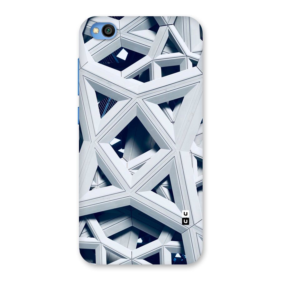Abstract White Lines Back Case for Redmi Go