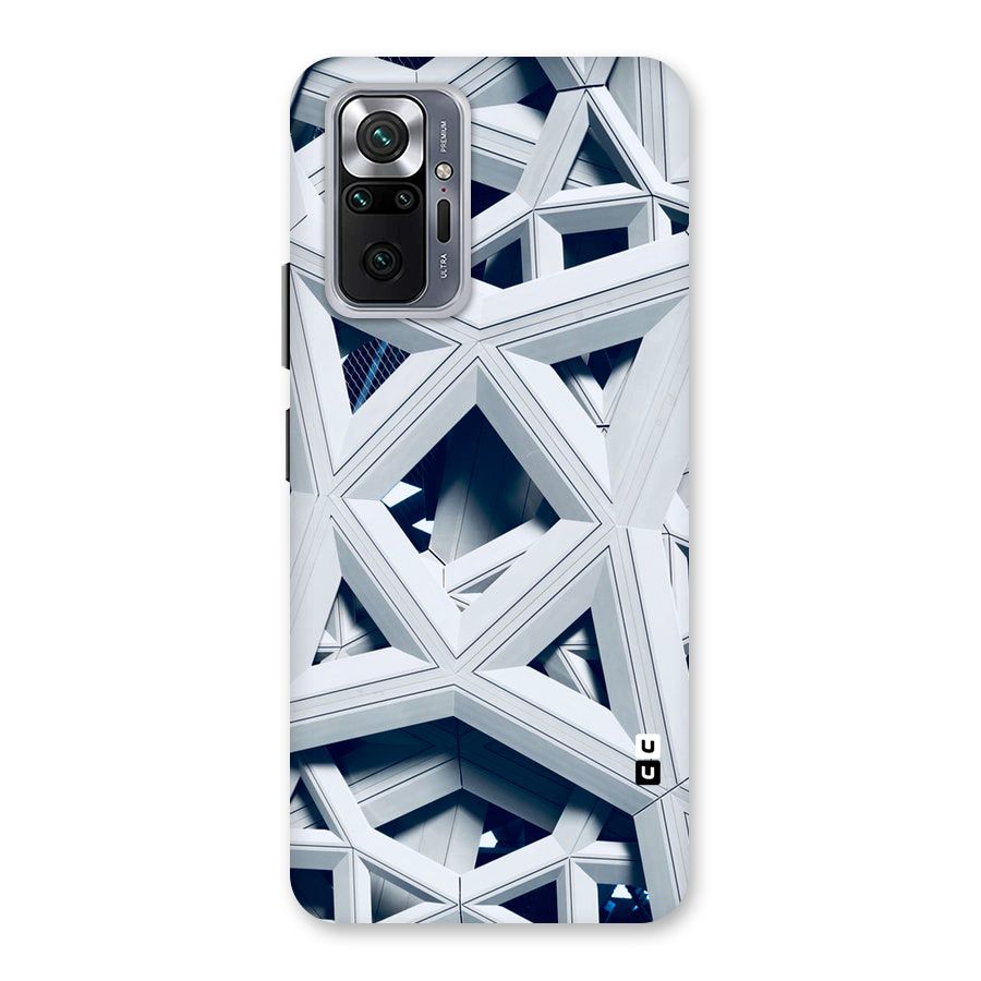 Abstract White Lines Back Case for Redmi Note 10 Pro Max