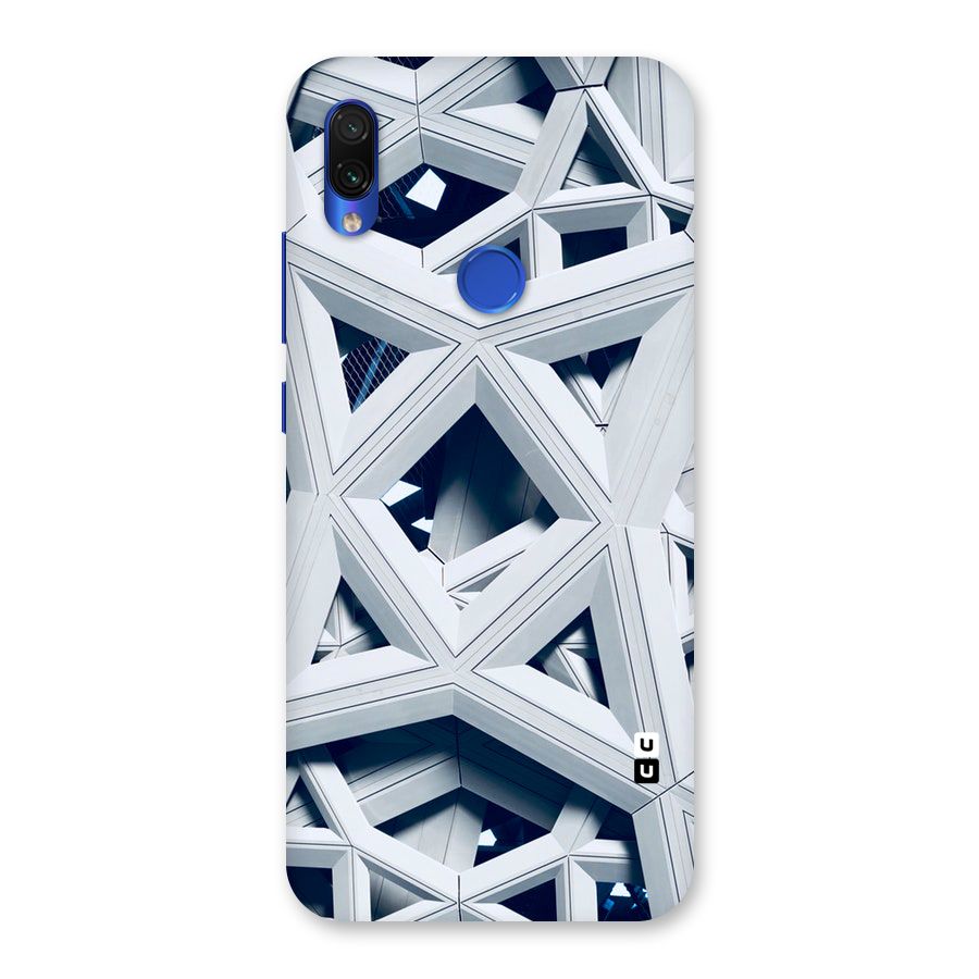 Abstract White Lines Back Case for Redmi Note 7S