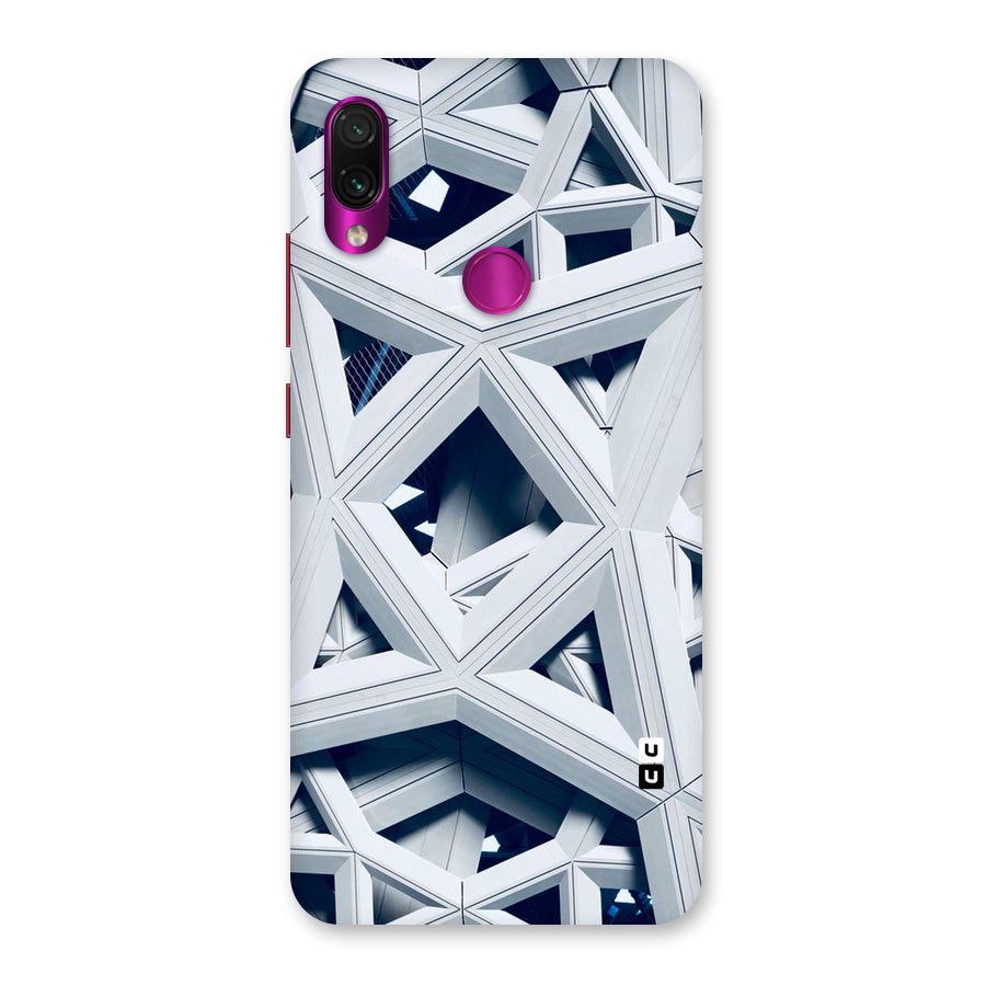 Abstract White Lines Back Case for Redmi Note 7 Pro