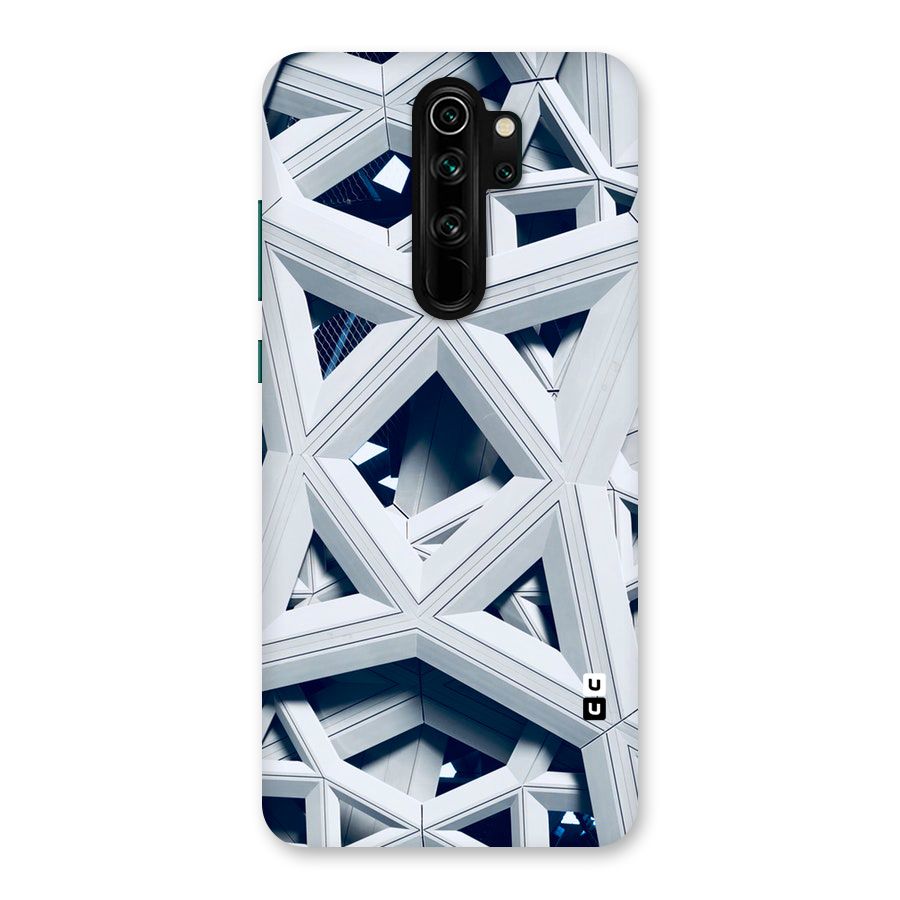 Abstract White Lines Back Case for Redmi Note 8 Pro
