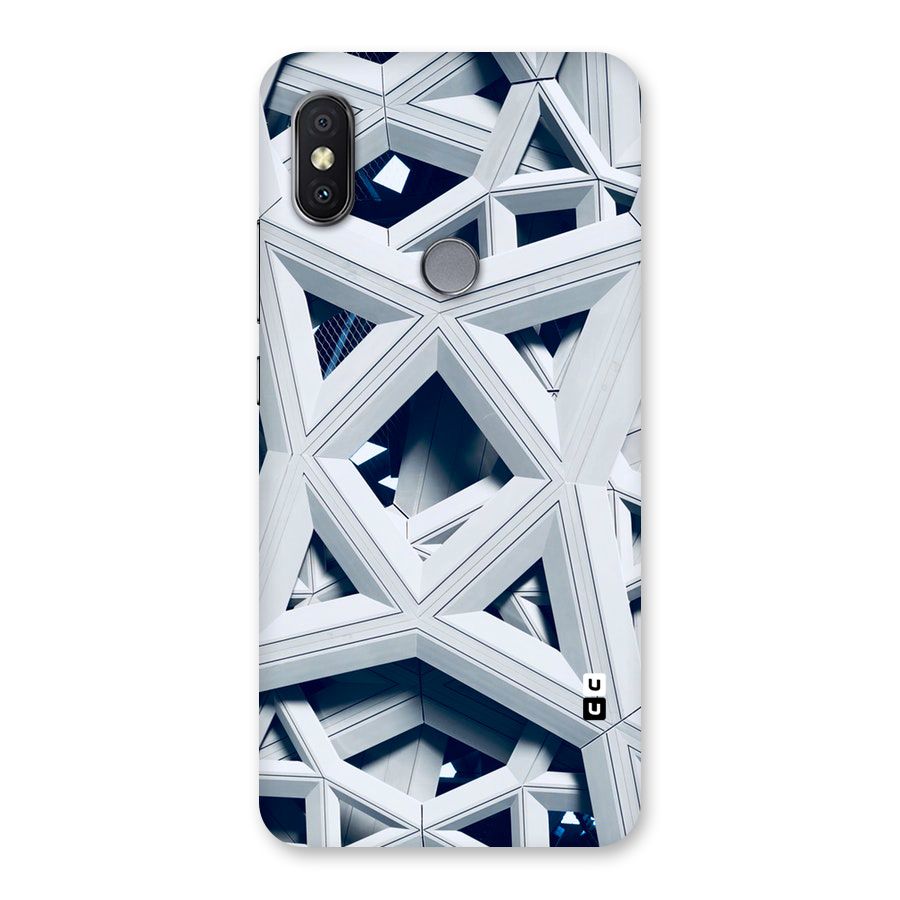 Abstract White Lines Back Case for Redmi Y2