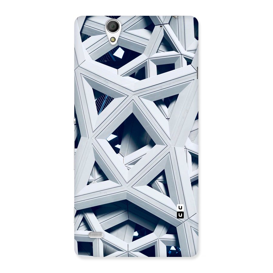 Abstract White Lines Back Case for Sony Xperia C4