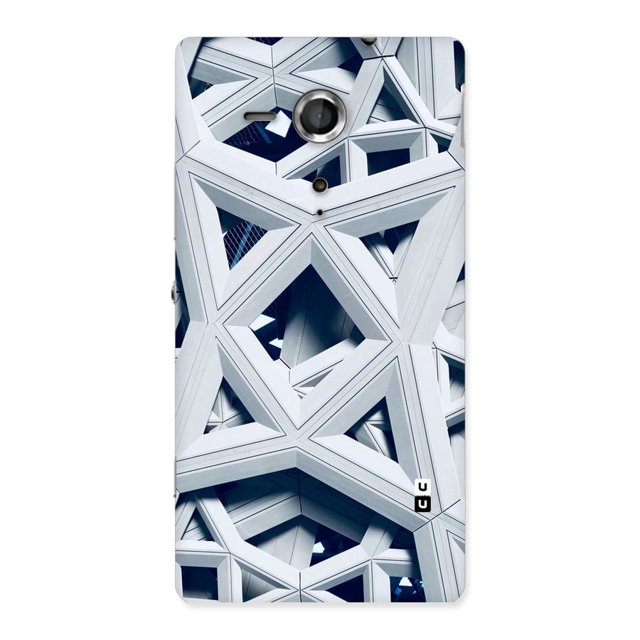 Abstract White Lines Back Case for Sony Xperia SP
