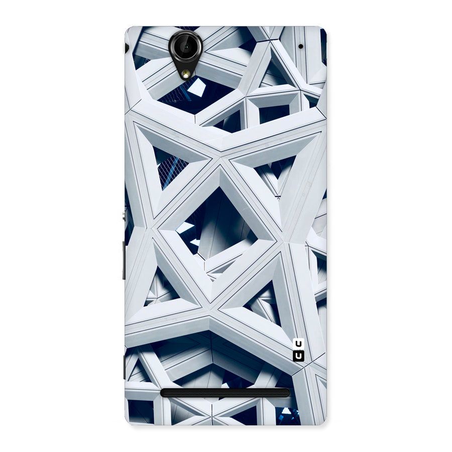 Abstract White Lines Back Case for Sony Xperia T2