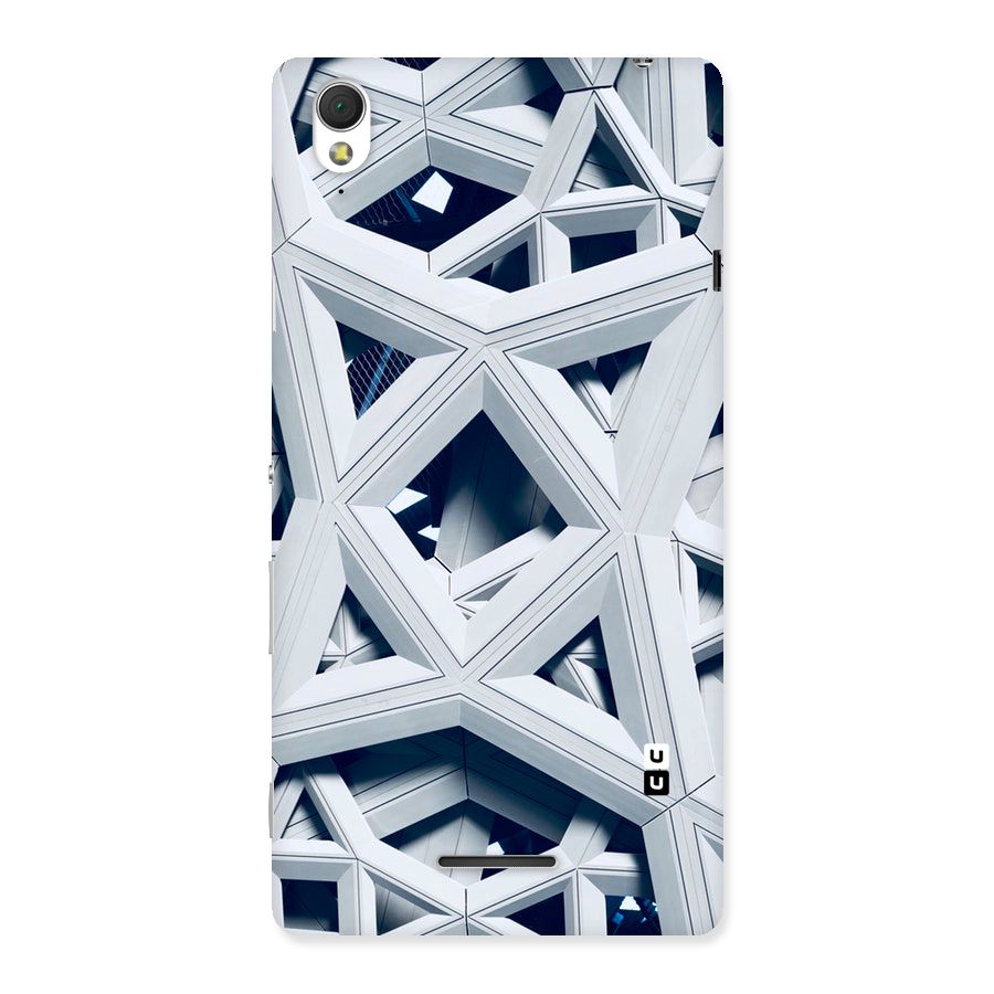 Abstract White Lines Back Case for Sony Xperia T3
