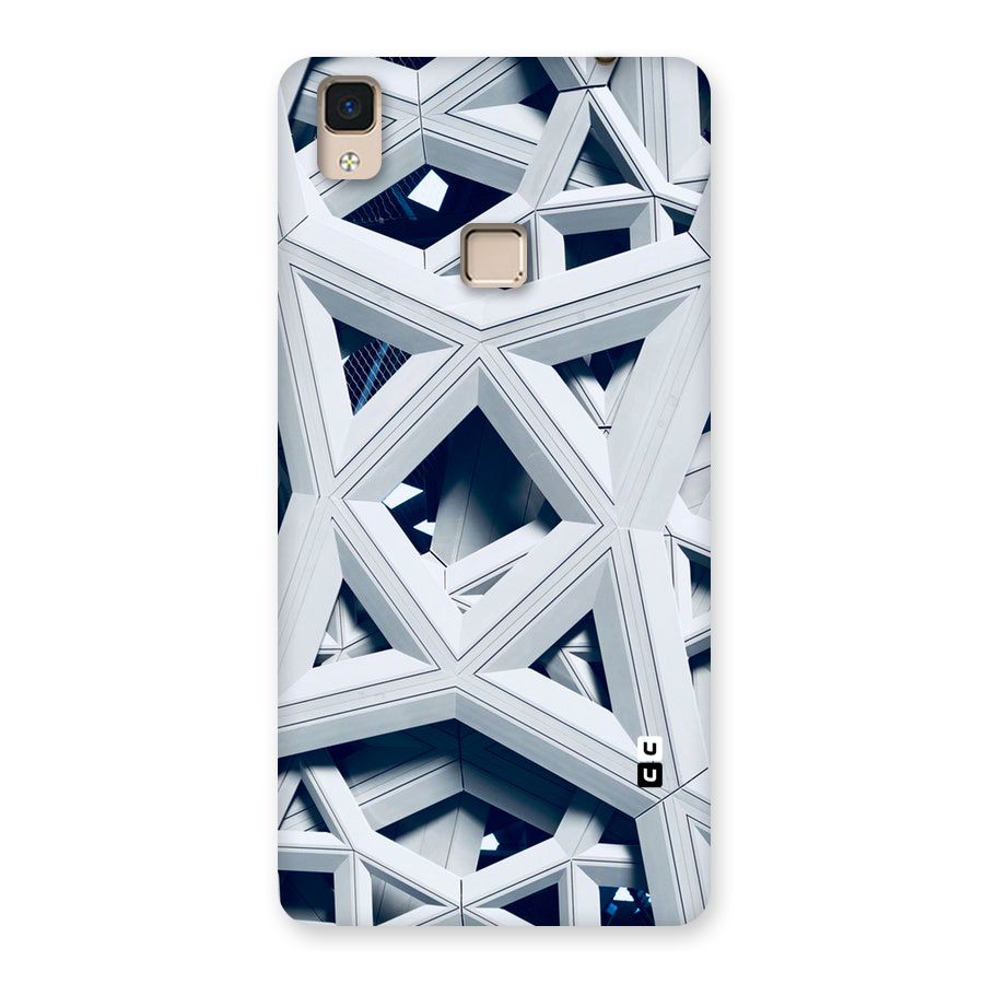 Abstract White Lines Back Case for V3 Max