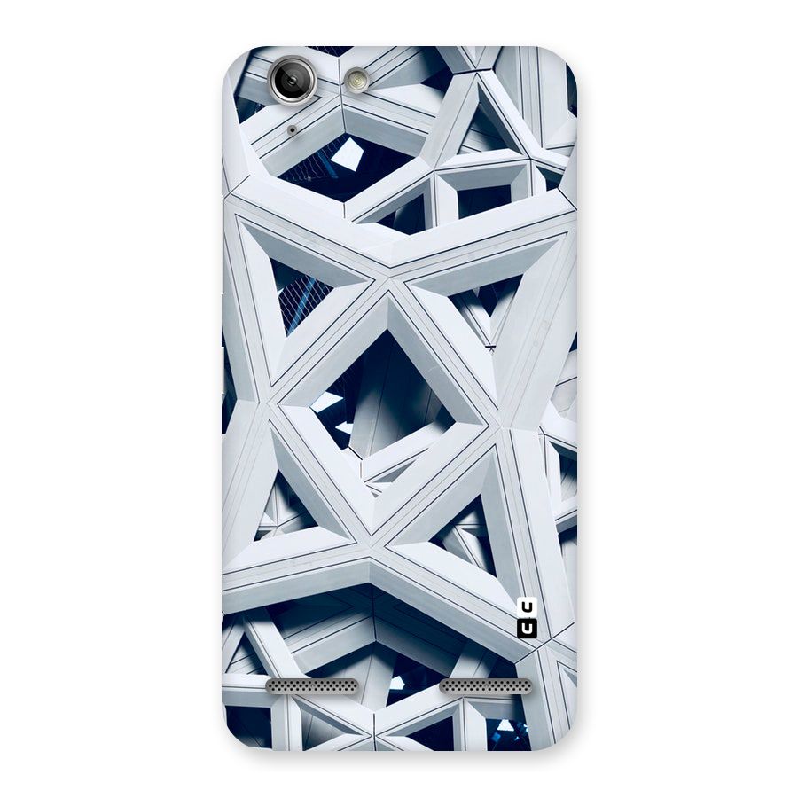 Abstract White Lines Back Case for Vibe K5
