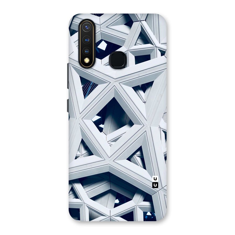 Abstract White Lines Back Case for Vivo U20