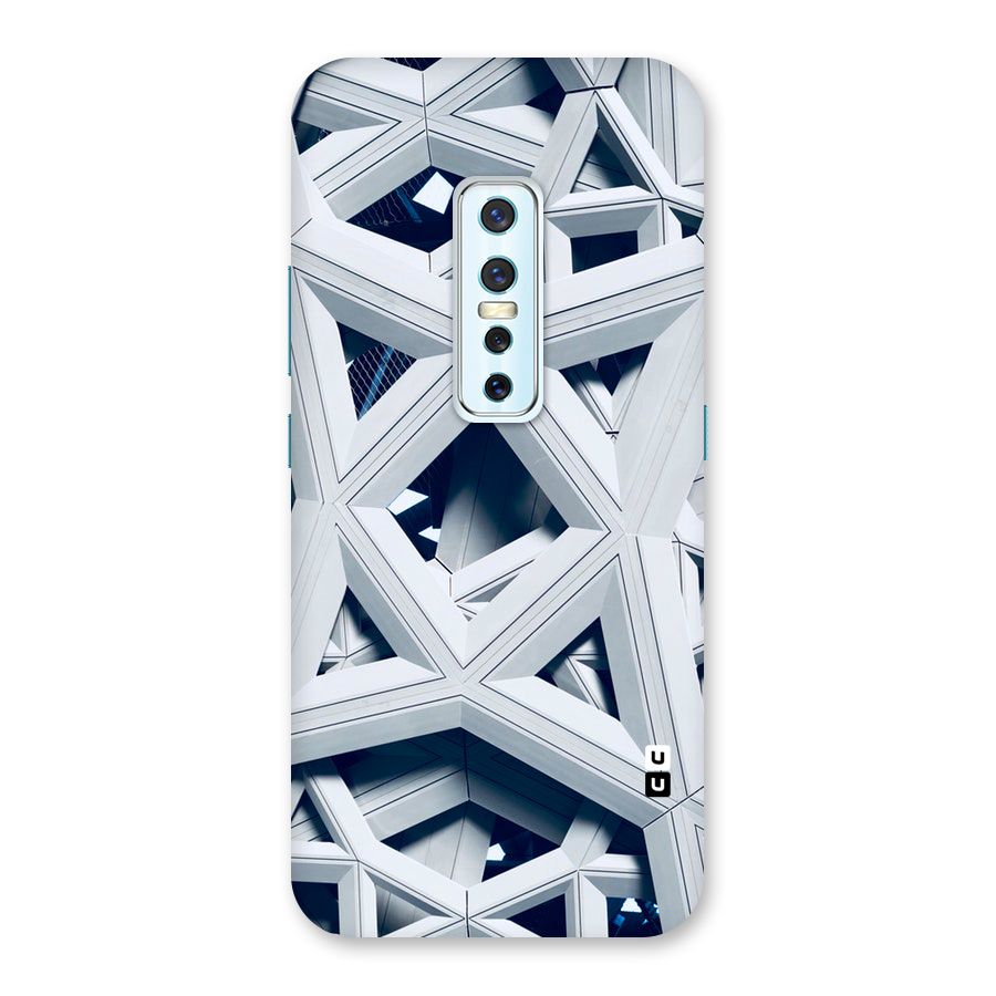 Abstract White Lines Back Case for Vivo V17 Pro