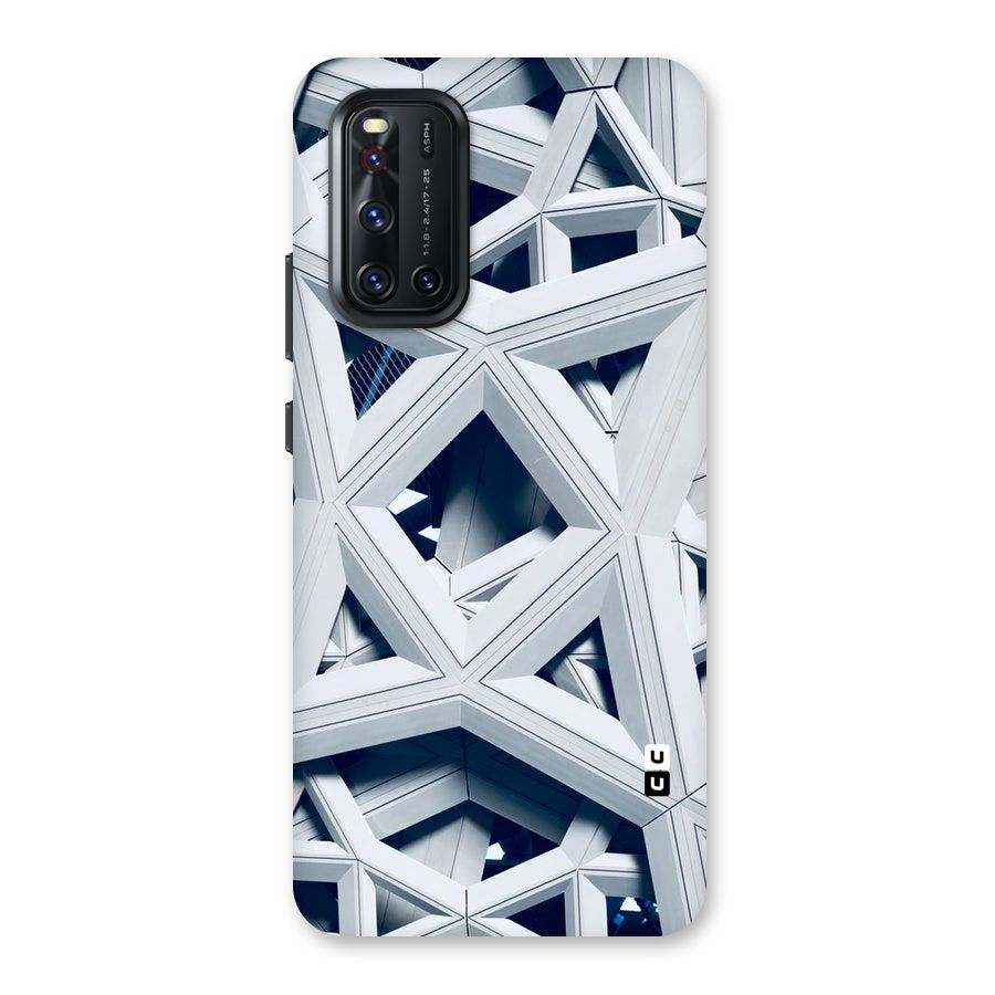 Abstract White Lines Back Case for Vivo V19