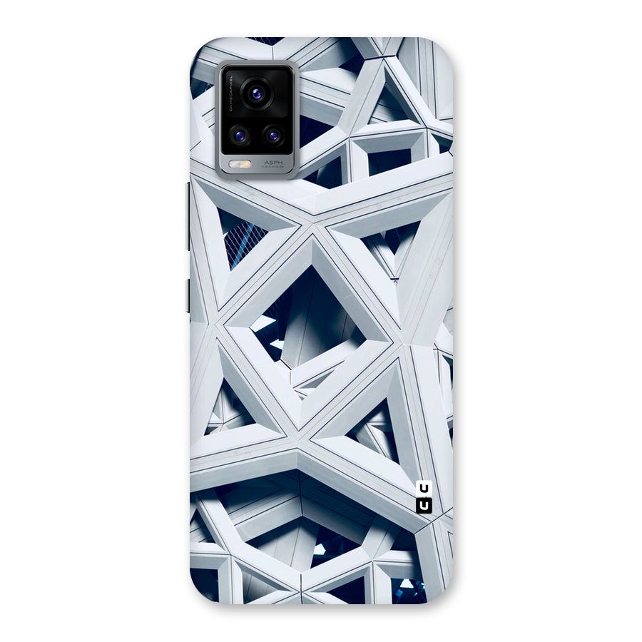 Abstract White Lines Back Case for Vivo V20