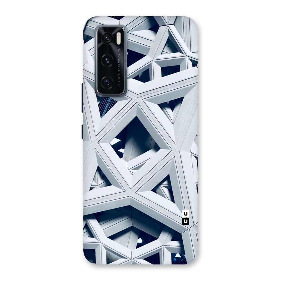 Abstract White Lines Back Case for Vivo V20 SE