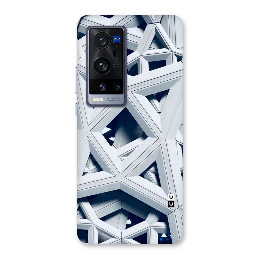 Abstract White Lines Back Case for Vivo X60 Pro Plus