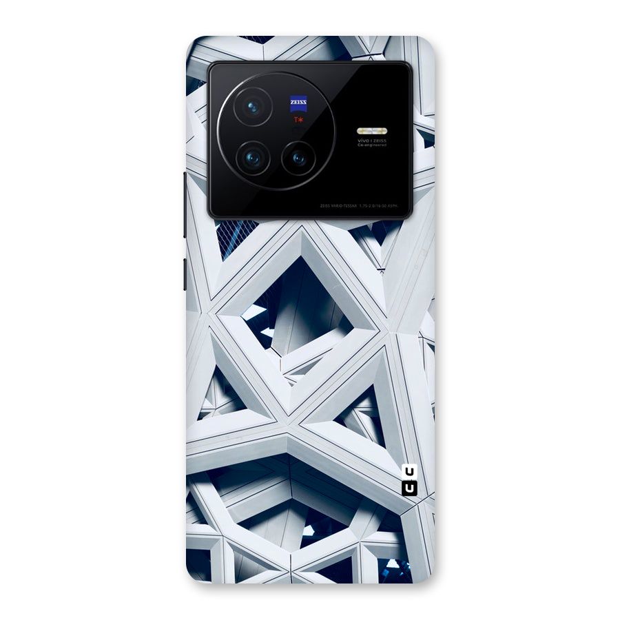 Abstract White Lines Back Case for Vivo X80