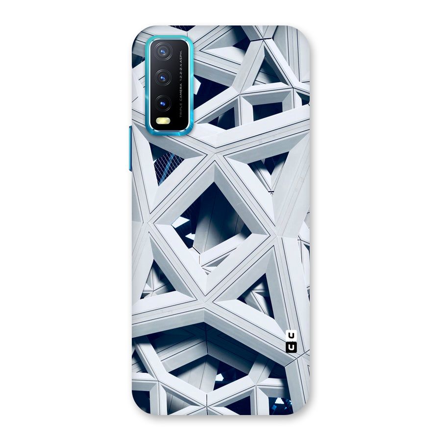 Abstract White Lines Back Case for Vivo Y20