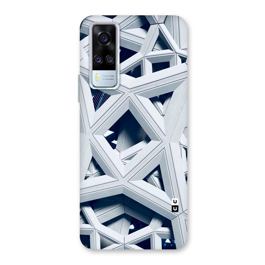 Abstract White Lines Back Case for Vivo Y31