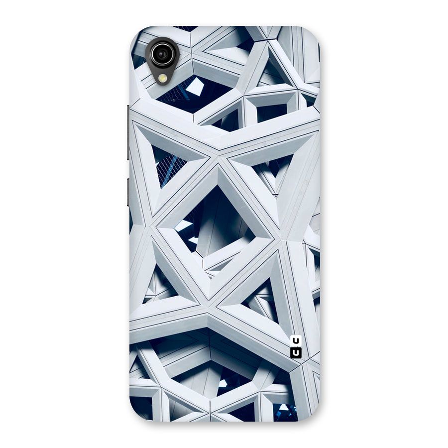 Abstract White Lines Back Case for Vivo Y90