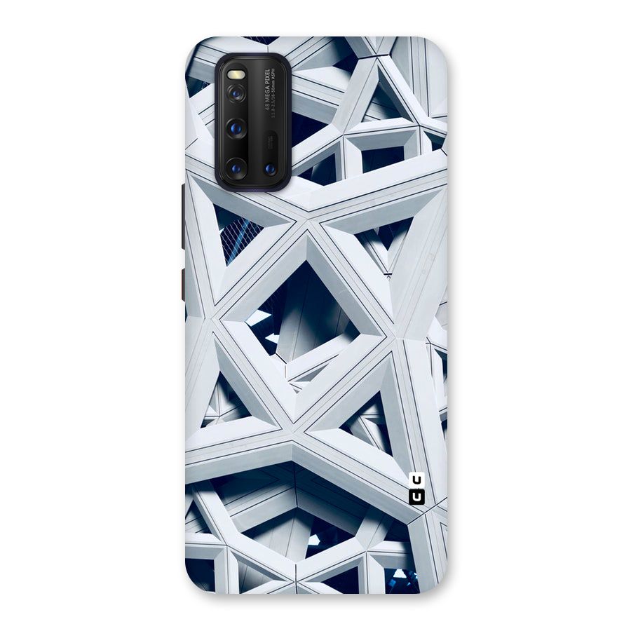 Abstract White Lines Back Case for Vivo iQOO 3