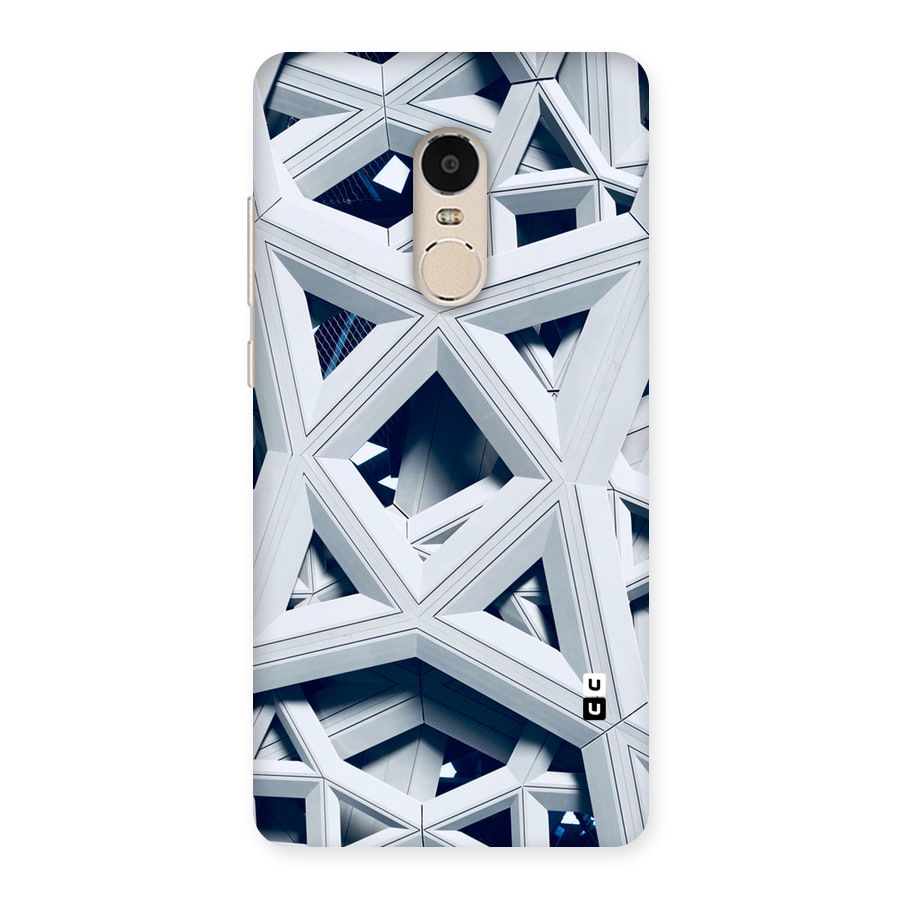 Abstract White Lines Back Case for Xiaomi Redmi Note 4