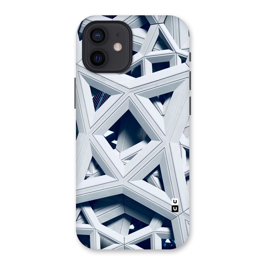 Abstract White Lines Back Case for iPhone 12