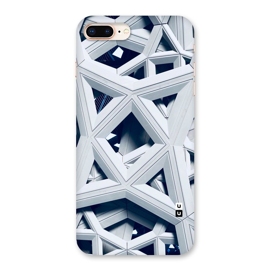Abstract White Lines Back Case for iPhone 8 Plus