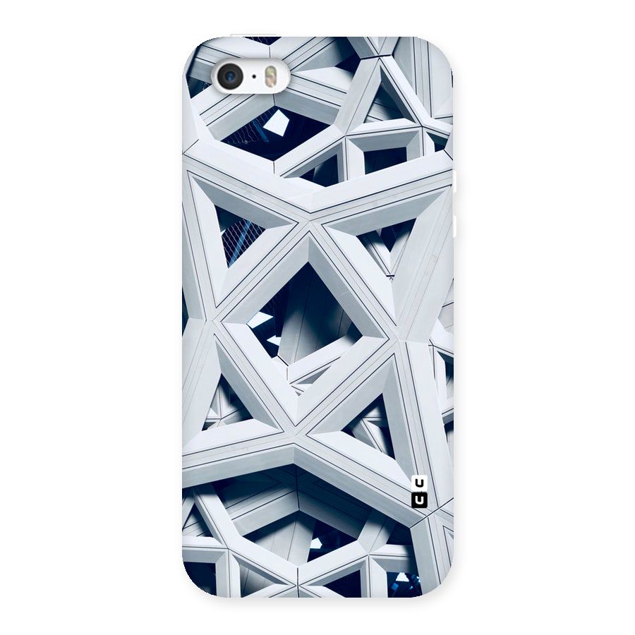 Abstract White Lines Back Case for iPhone SE