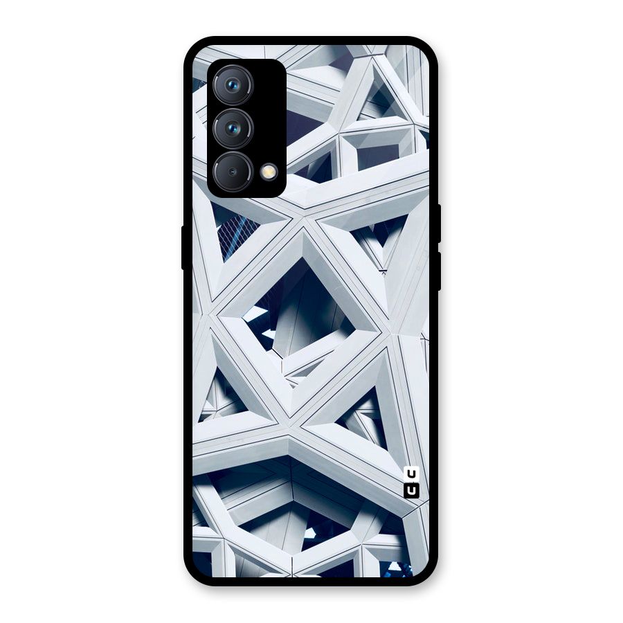 Abstract White Lines Glass Back Case for Realme GT Master Edition