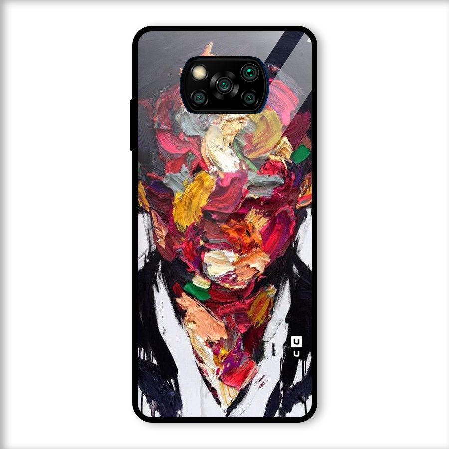 Acrylic Face Glass Back Case for Poco X3