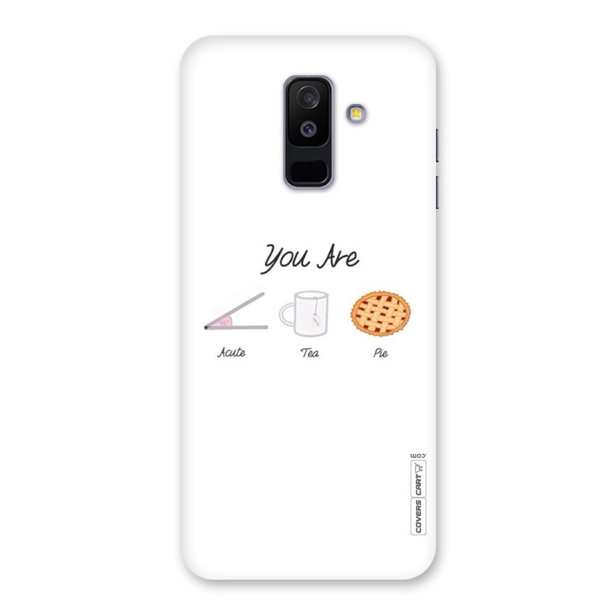 Acute Tea Pie Back Case for Galaxy A6 Plus