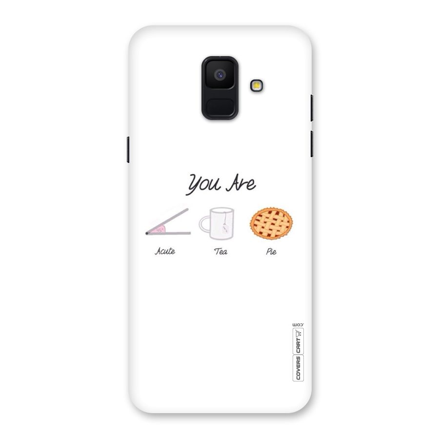 Acute Tea Pie Back Case for Galaxy A6 (2018)