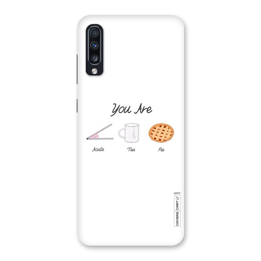 Acute Tea Pie Back Case for Galaxy A70