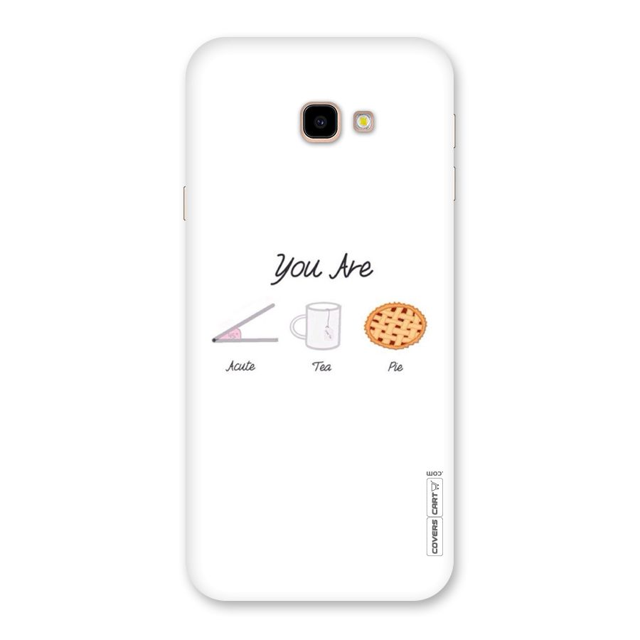 Acute Tea Pie Back Case for Galaxy J4 Plus
