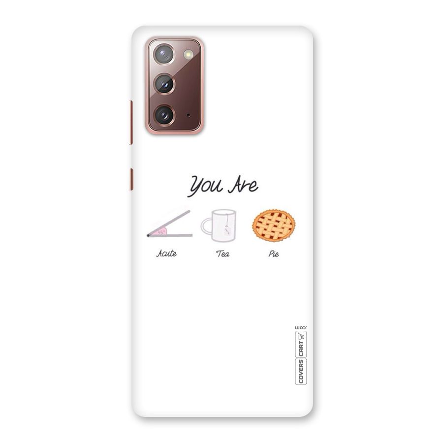 Acute Tea Pie Back Case for Galaxy Note 20